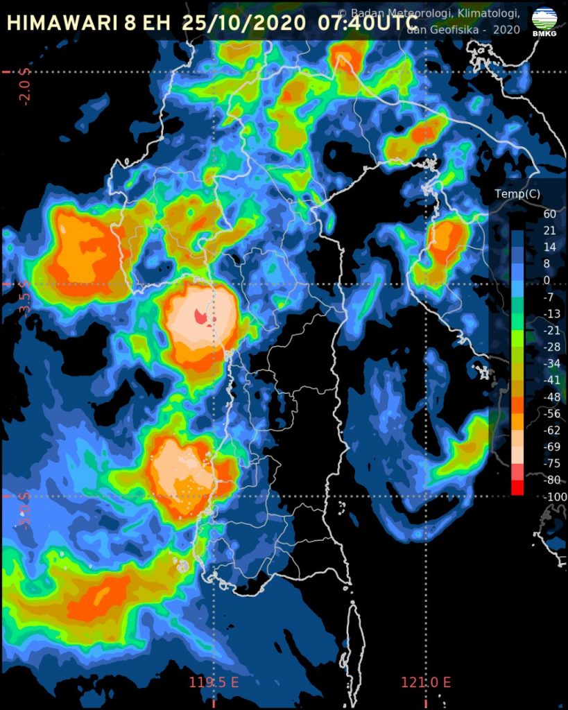 Prakiraan Cuaca Senin, 26 Oktober 2020 : PAGI CERAH BERAWAN
